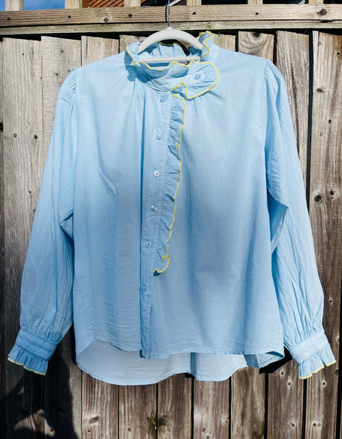 Load image into Gallery viewer, Gigi Blouse - yellow trim
