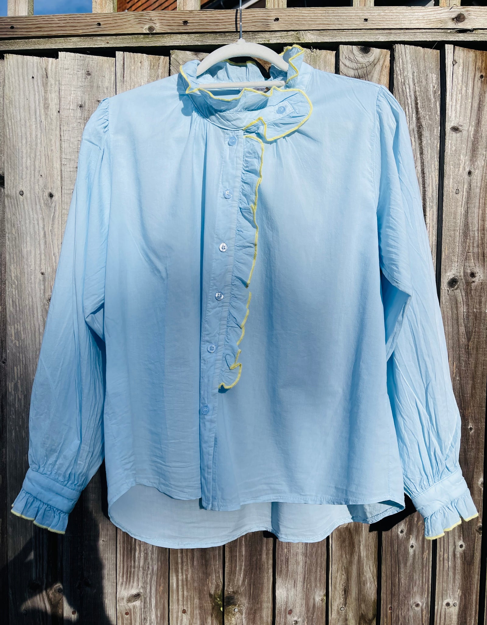 Gigi Blouse - yellow trim