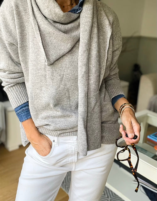 Load image into Gallery viewer, The Wrap Jumper - taupe
