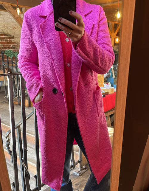Load image into Gallery viewer, Pink Teddy Coat
