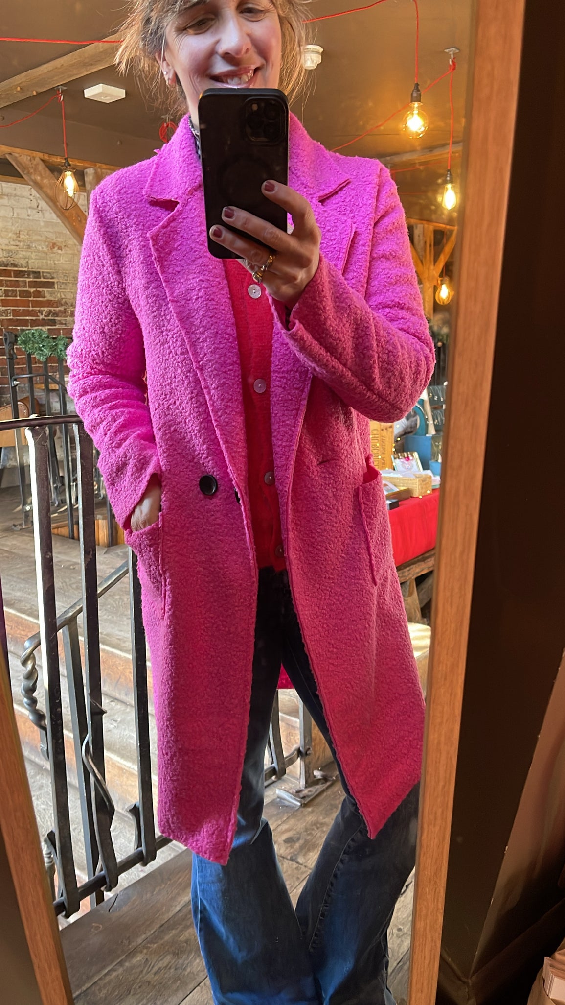 Pink Teddy Coat
