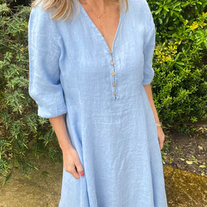 Evangeline Dress- blue