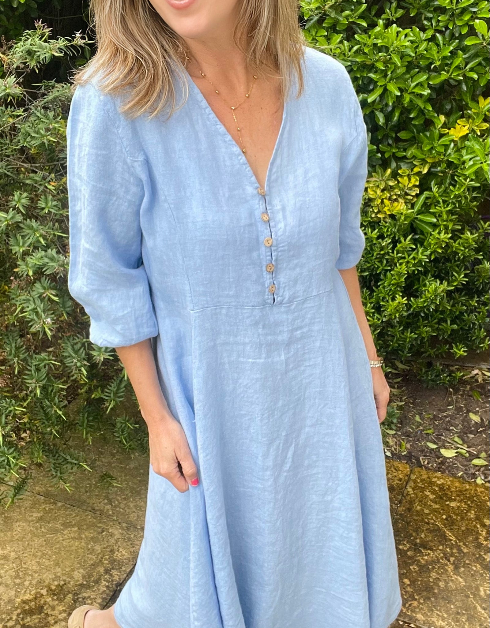 Evangeline Dress- blue