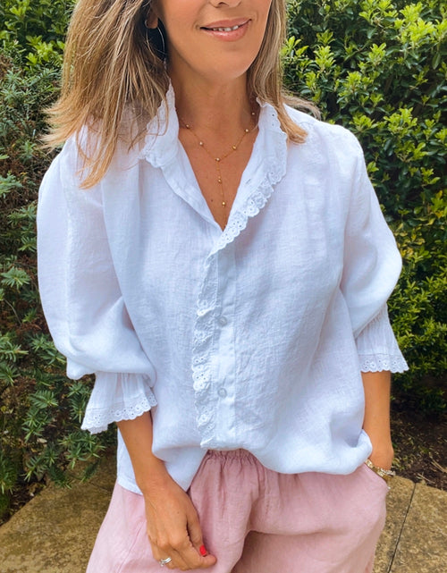 Load image into Gallery viewer, White Linen Shirt
