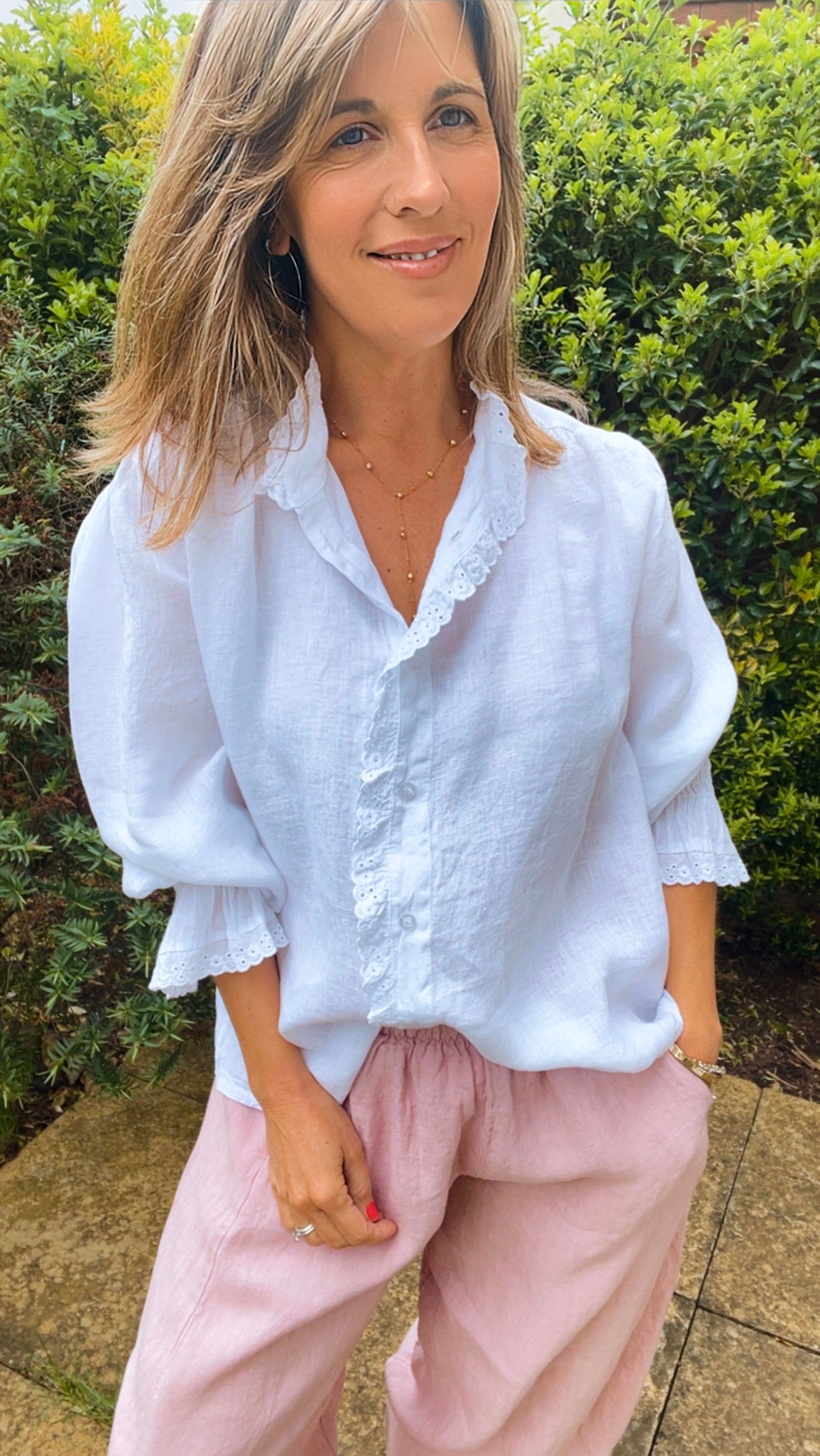 White Linen Shirt