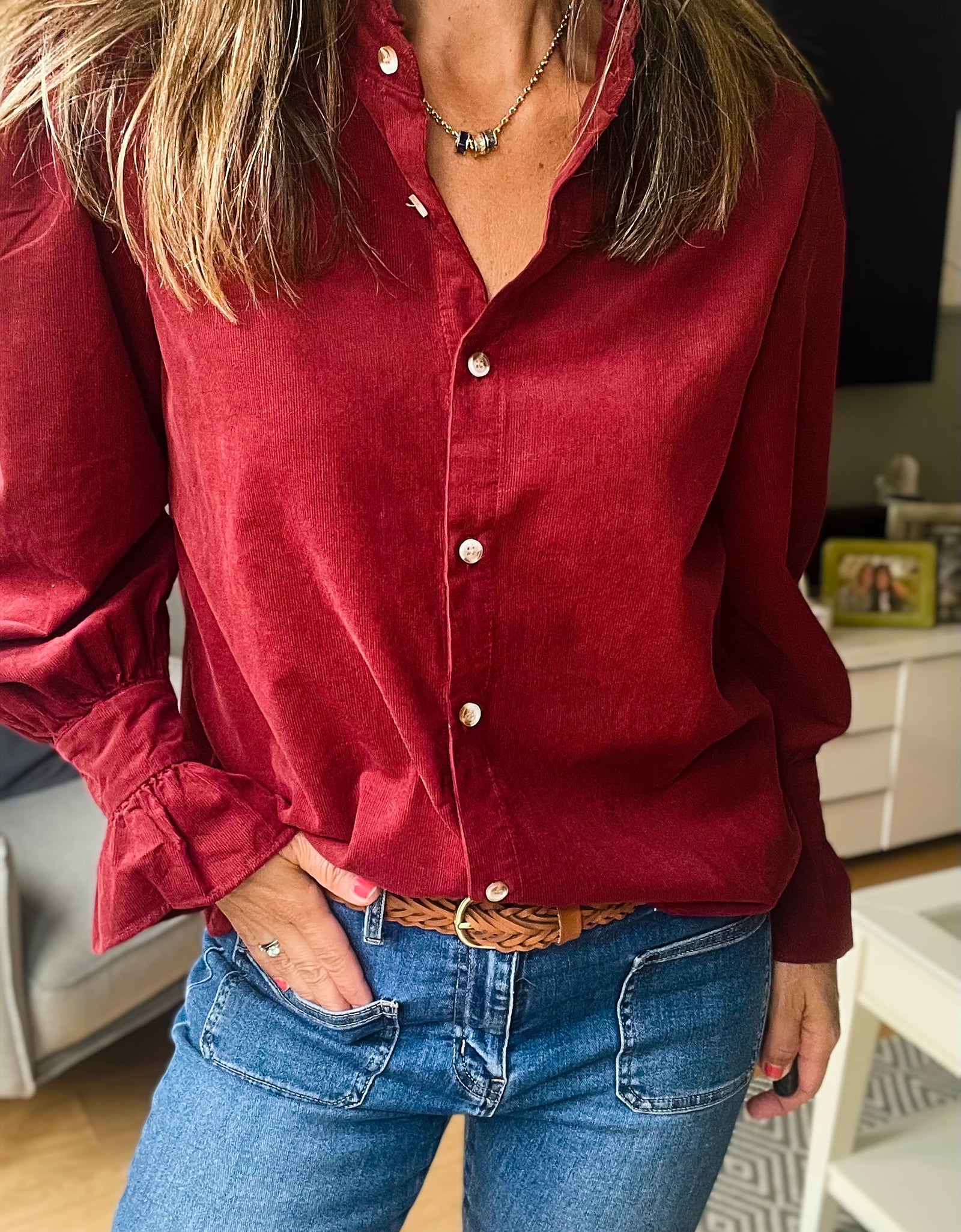 Tara Shirt - Bordeaux