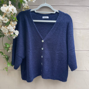 Navy V-neck Cardigan