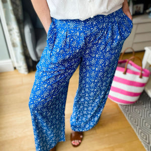Blue Relaxed Trousers