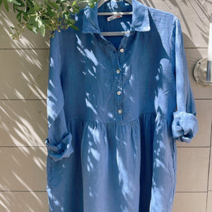 Patsy Dress - Denim Blue