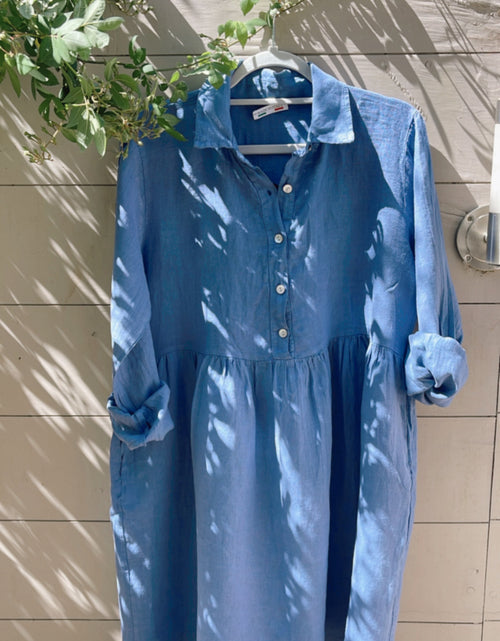 Load image into Gallery viewer, Patsy Dress - Denim Blue
