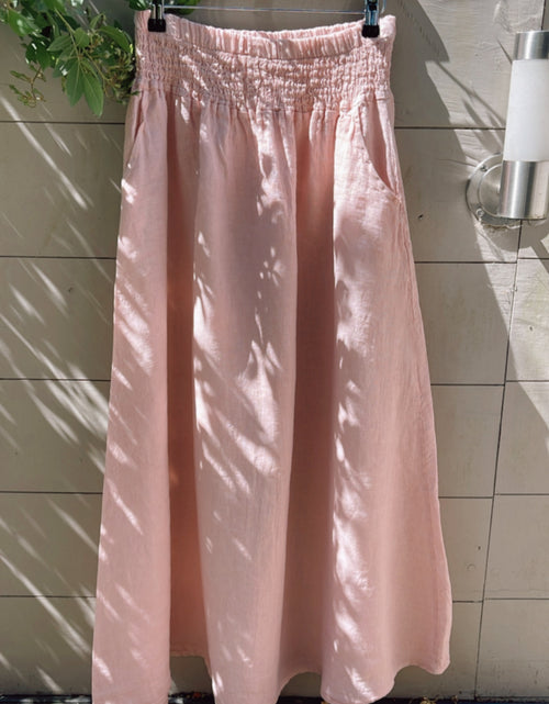 Load image into Gallery viewer, Linen Maxi Skirt - pink

