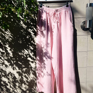 Pink Striped Pants