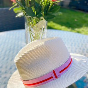 Pink band with red stripe