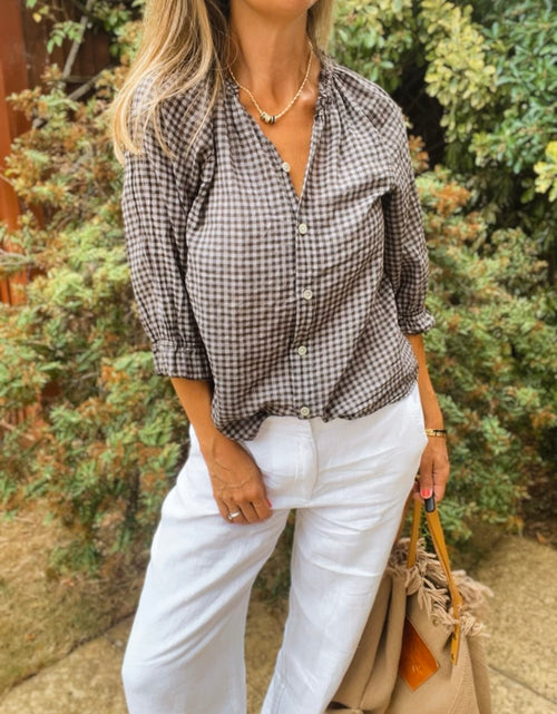 Load image into Gallery viewer, Polly Blouse - coffee
