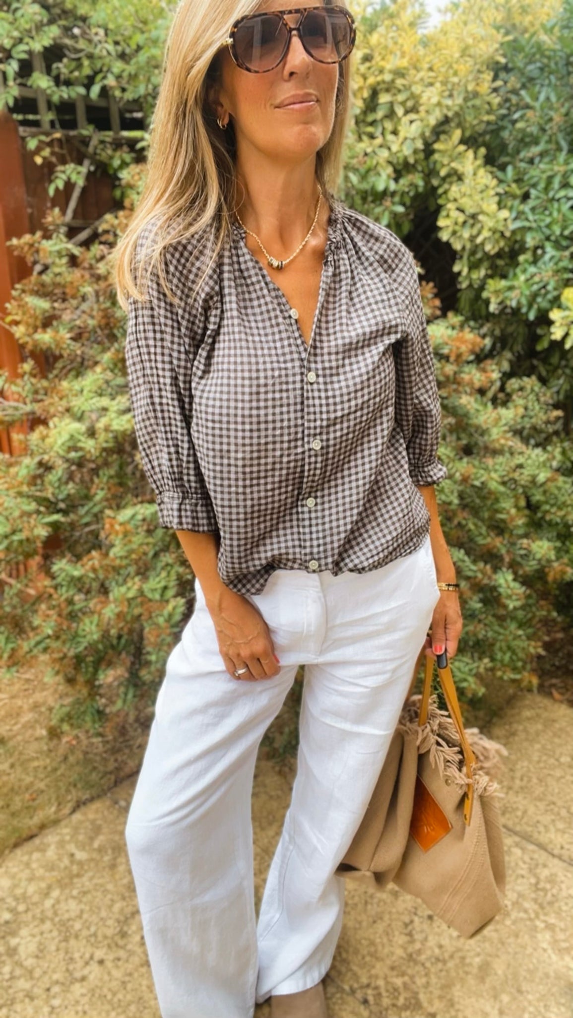 Polly Blouse - coffee