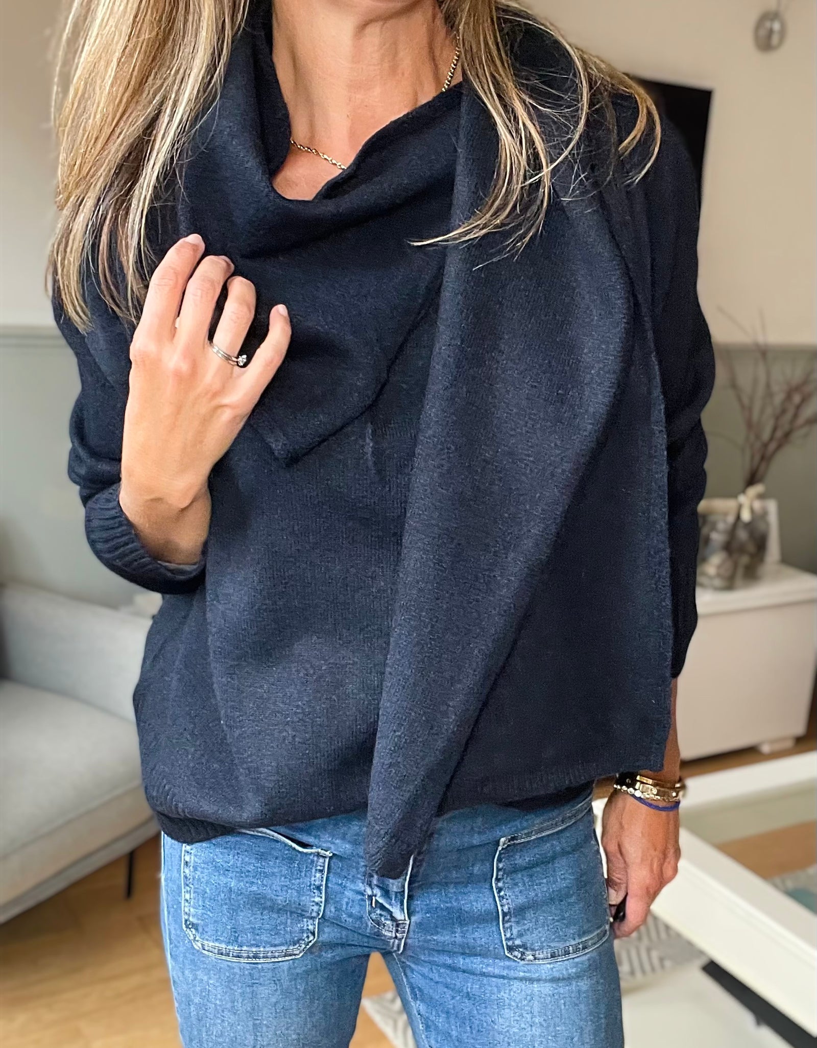 The wrap Jumper - navy
