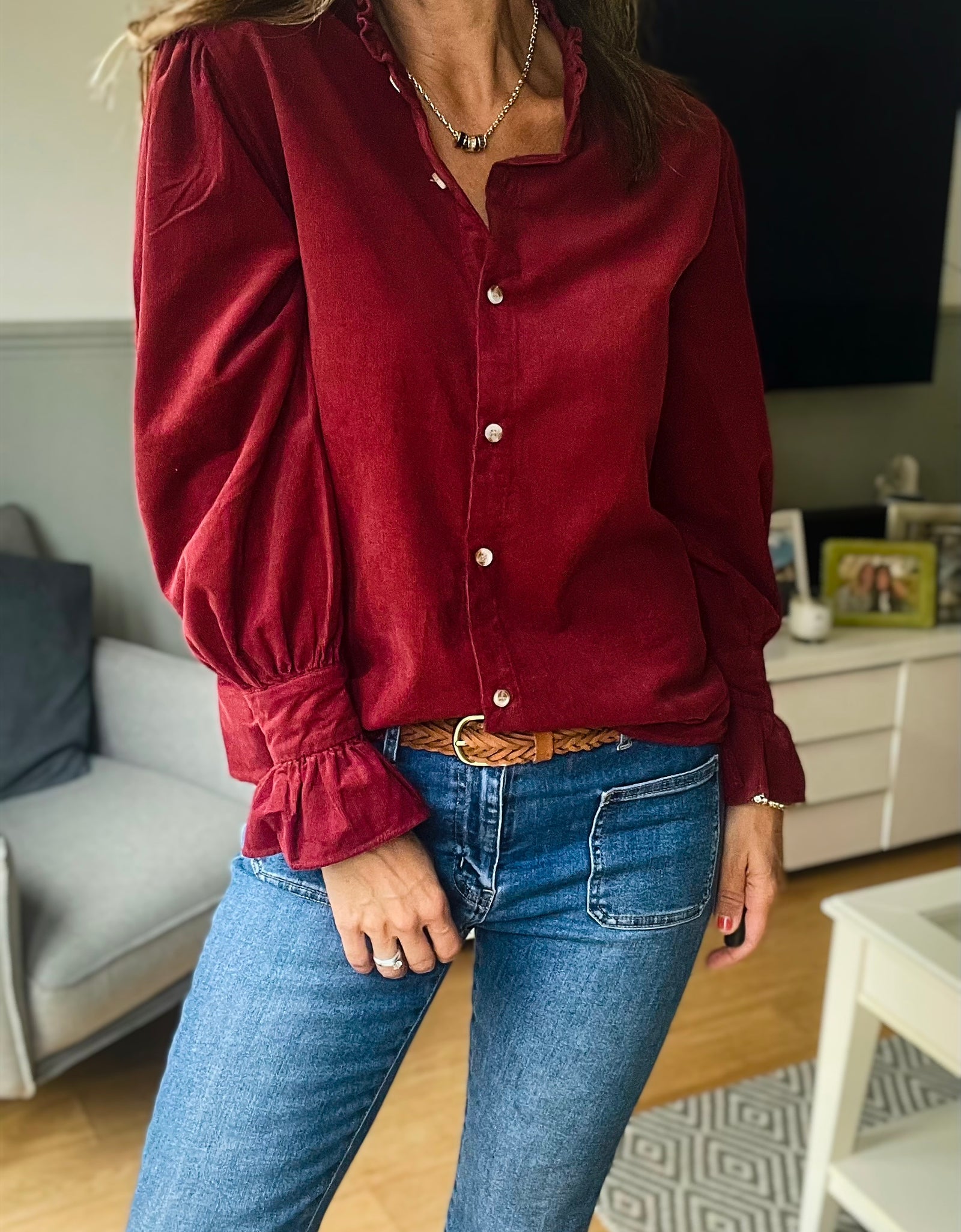 Tara Shirt - Bordeaux