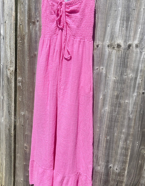 Load image into Gallery viewer, Strapless Long Dress - pink
