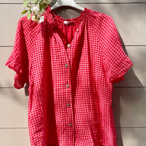 MINI - Polly blouse - red