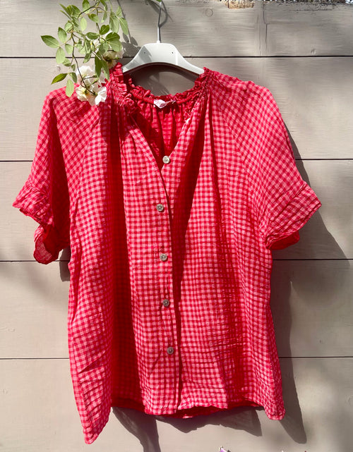 Load image into Gallery viewer, MINI - Polly blouse - red
