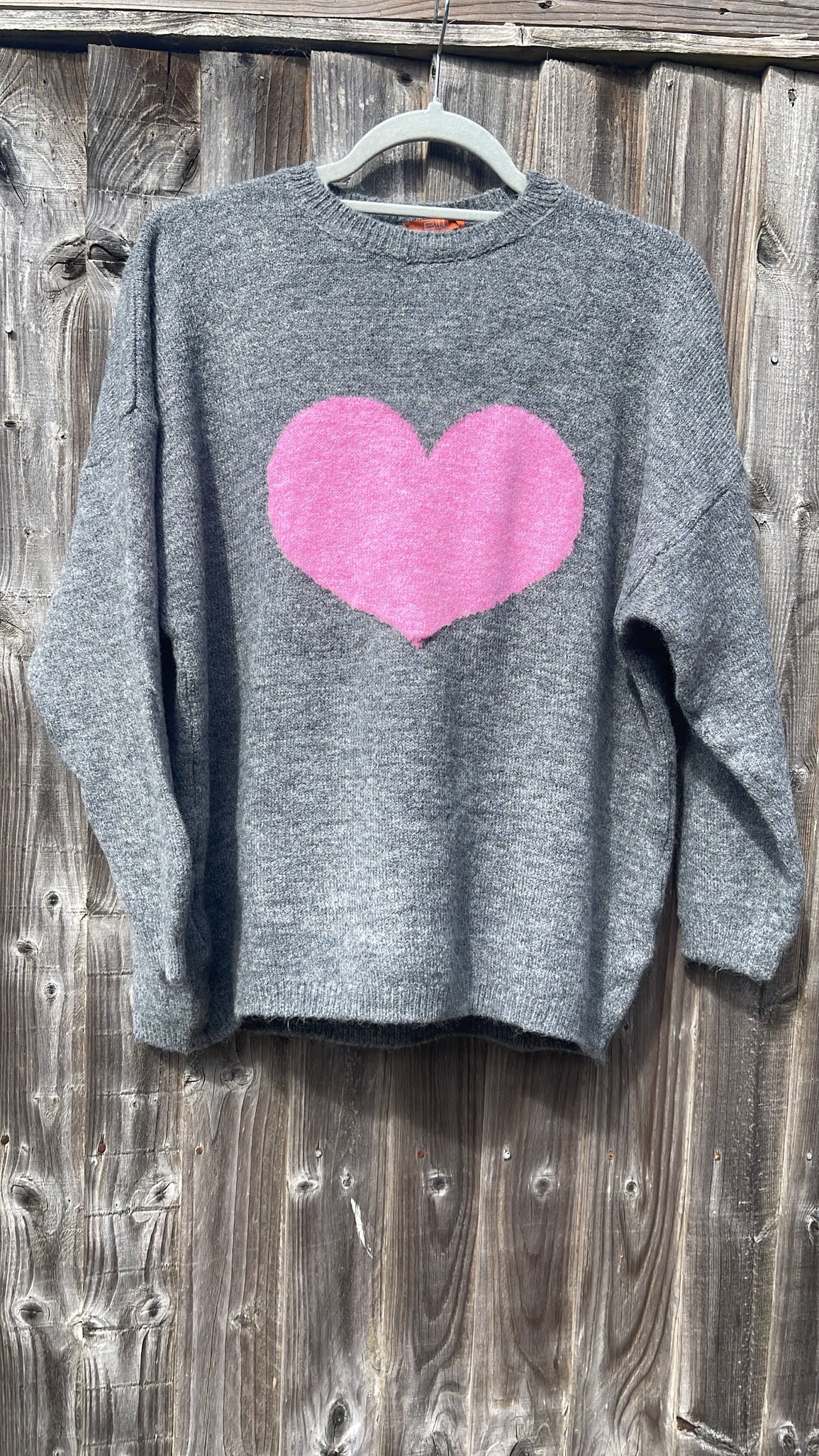 Love Jumper - grey/pink