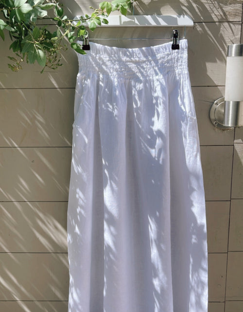 Load image into Gallery viewer, Linen Maxi Skirt - white
