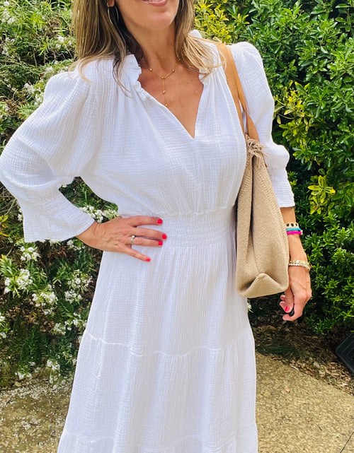 Load image into Gallery viewer, Abigail Dress - white
