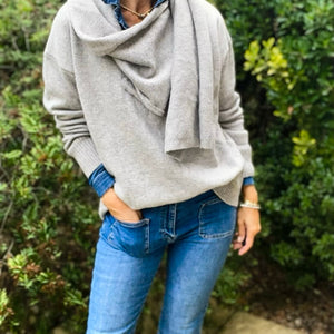 The Wrap Jumper - taupe