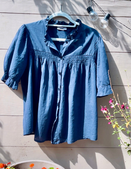 Load image into Gallery viewer, Connie Blouse - navy
