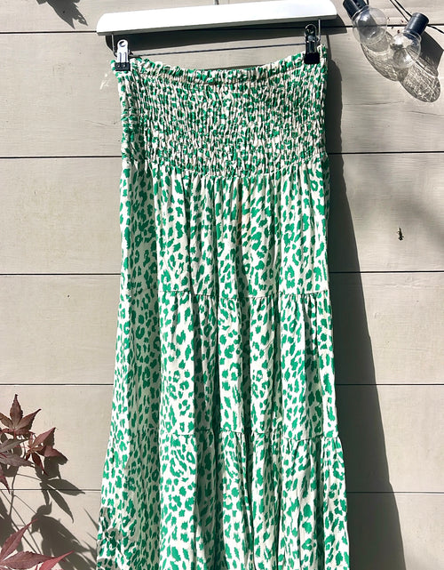 Load image into Gallery viewer, Leopard Print Skirt/Dress-green
