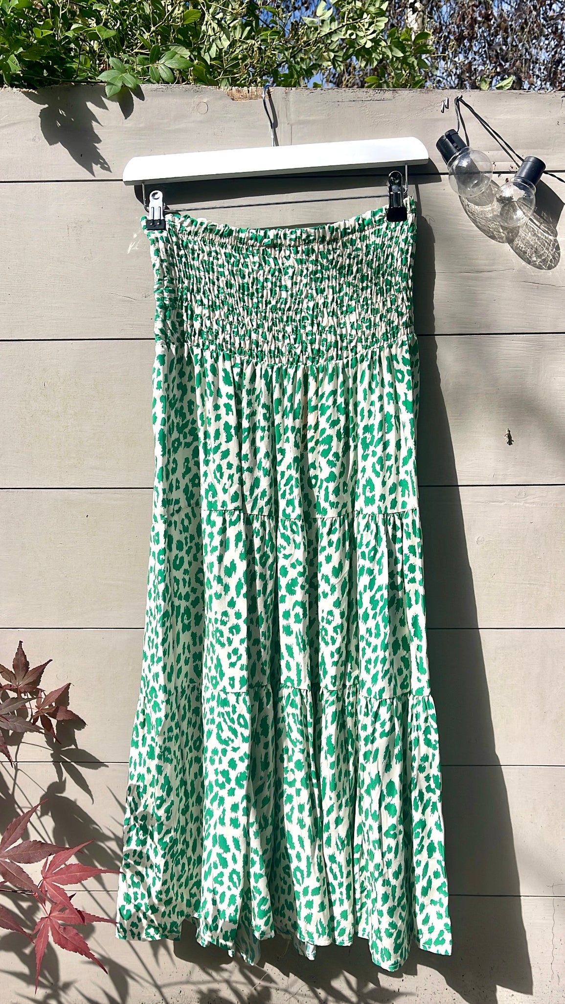 Leopard Print Skirt/Dress-green