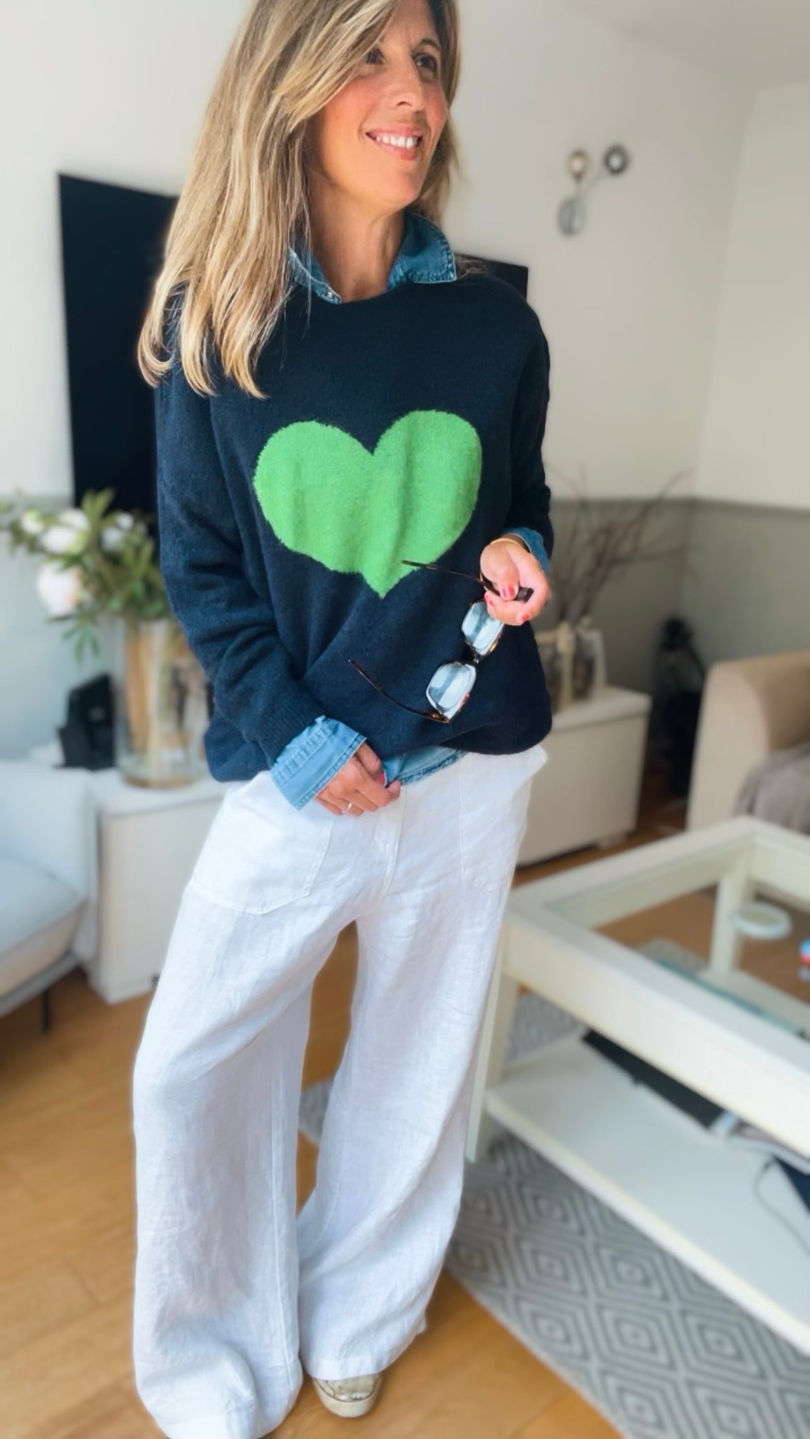 Love Jumper - navy/green
