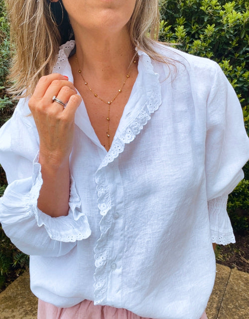 Load image into Gallery viewer, White Linen Shirt
