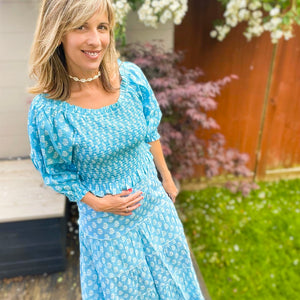 Mona Skirt Vintage Blue