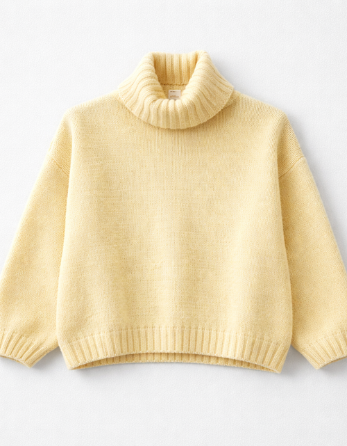 Load image into Gallery viewer, Daisy Roll-neck -yellow
