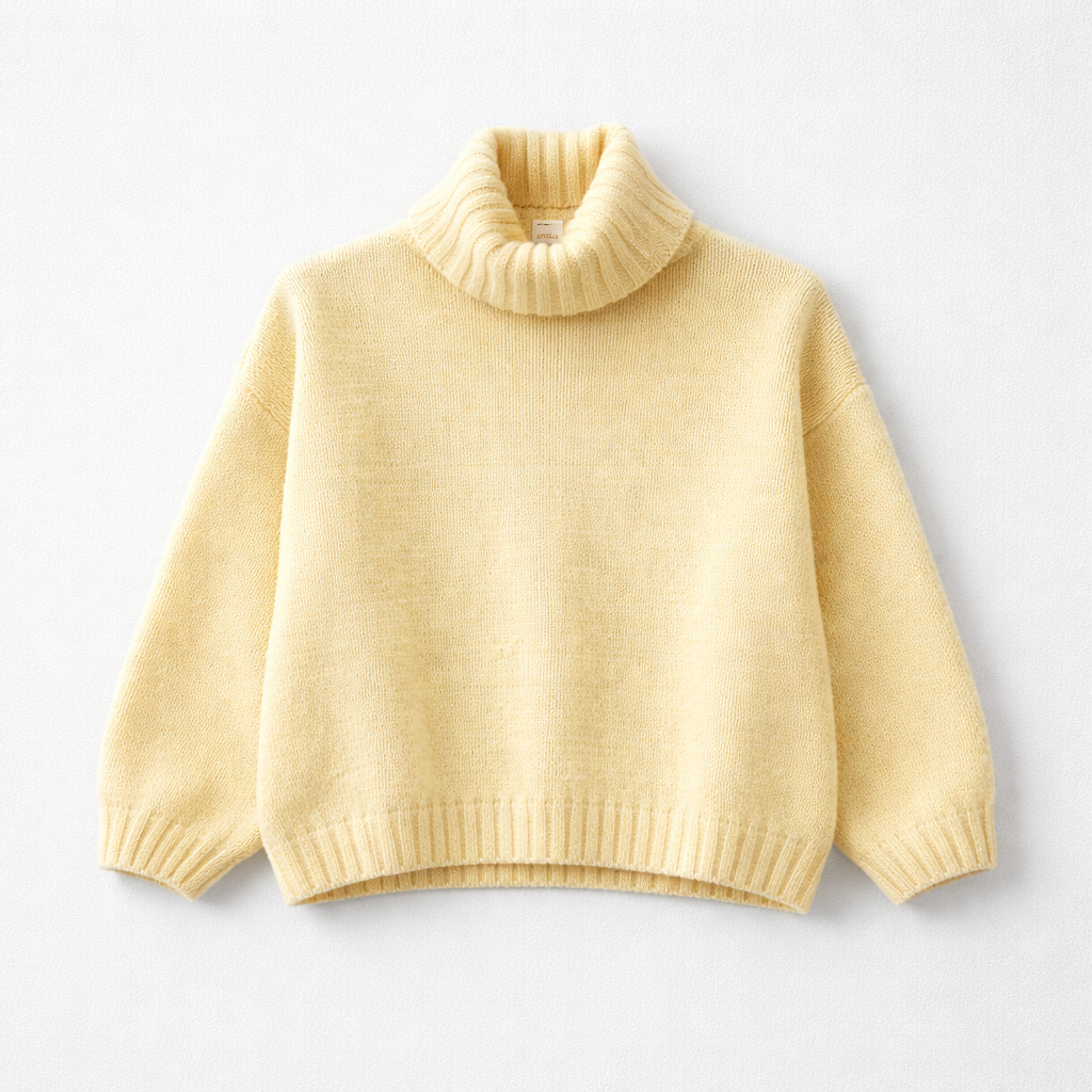 Daisy Roll-neck -yellow