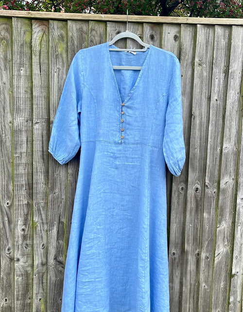 Load image into Gallery viewer, Evangeline Dress- blue
