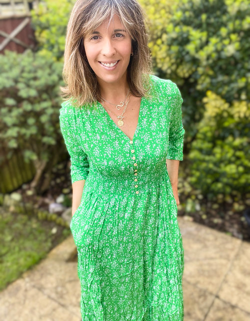Load image into Gallery viewer, Green Liberty Dress
