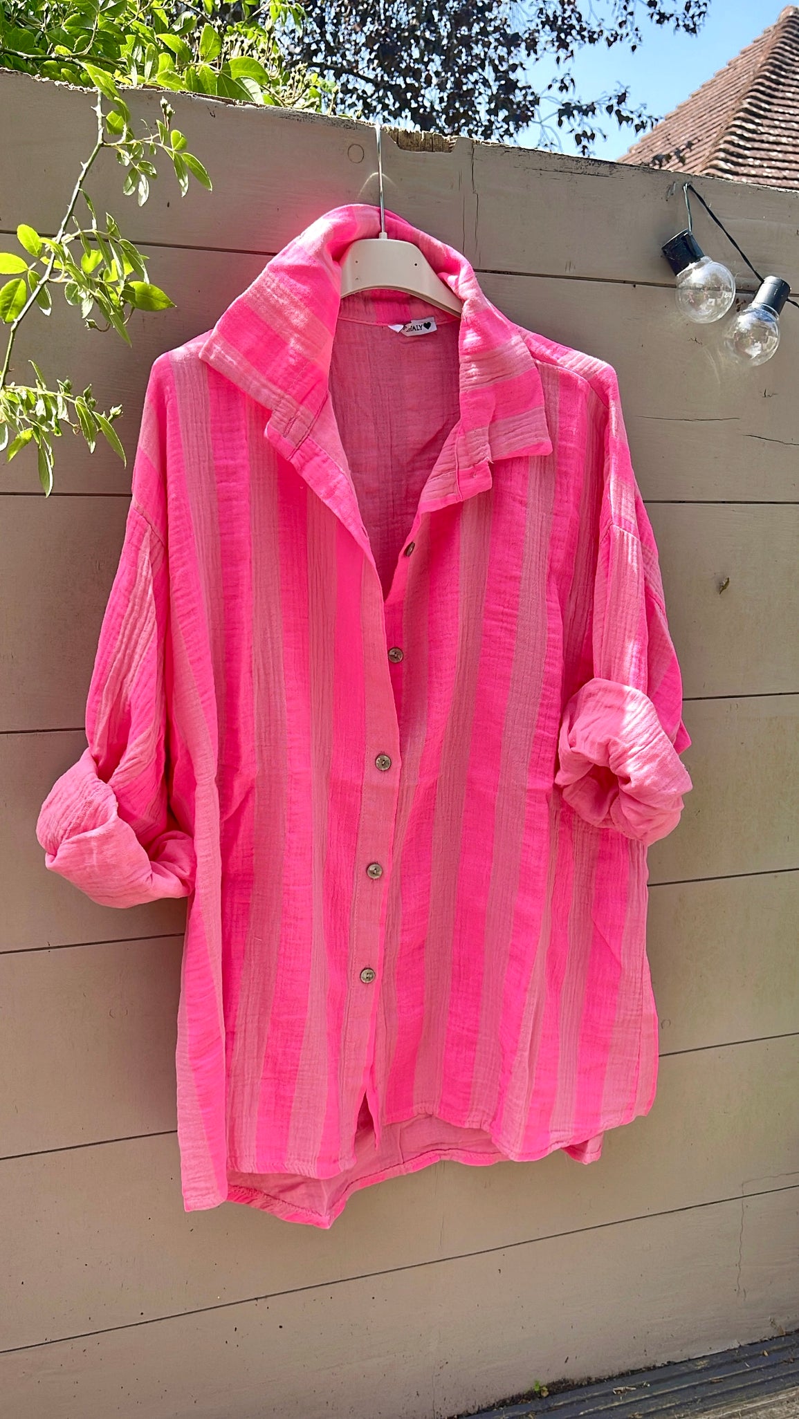 Santina shirt - pink stripe