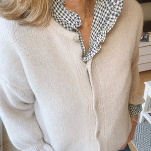 Oatmeal Frill Cardi