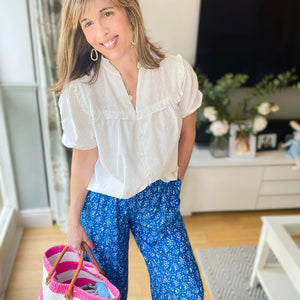 Blue Relaxed Trousers