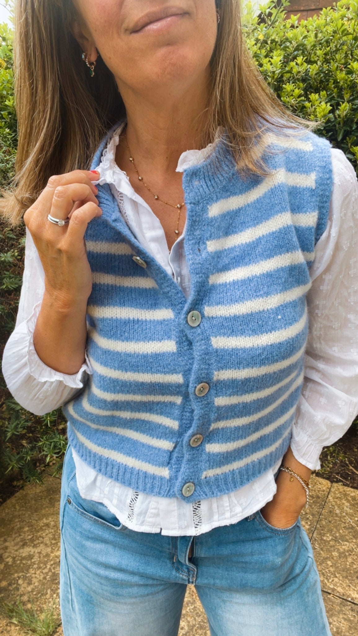 Tabitha Tank-top Blue Stripe