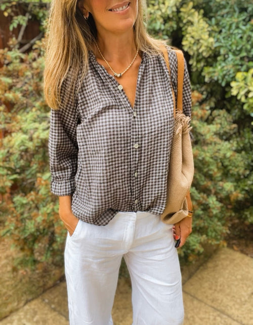 Load image into Gallery viewer, Polly Blouse - coffee
