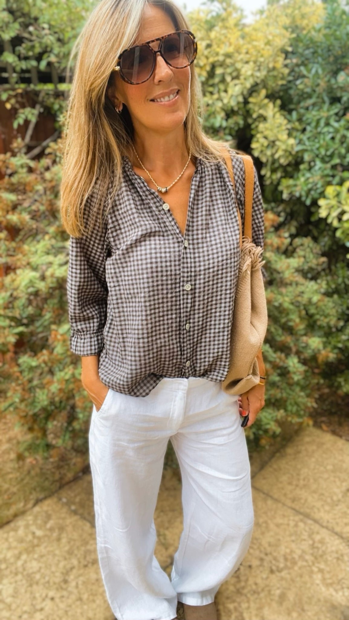 Polly Blouse - coffee