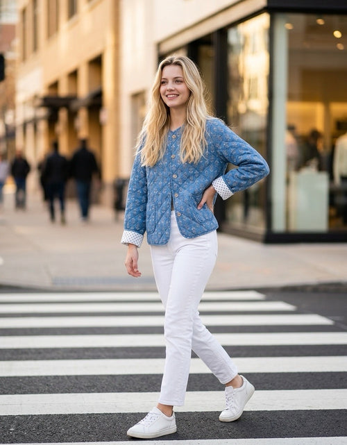 Load image into Gallery viewer, Francesca Jacket - cornflower blue
