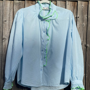 Gigi Blouse - neon green trim