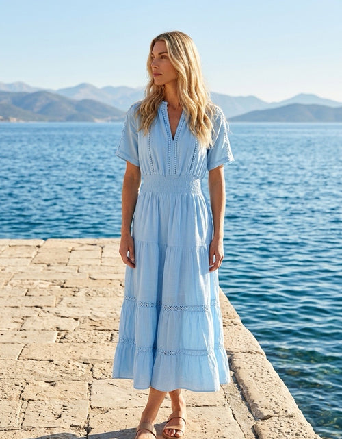 Load image into Gallery viewer, Vivienne Dress - blue
