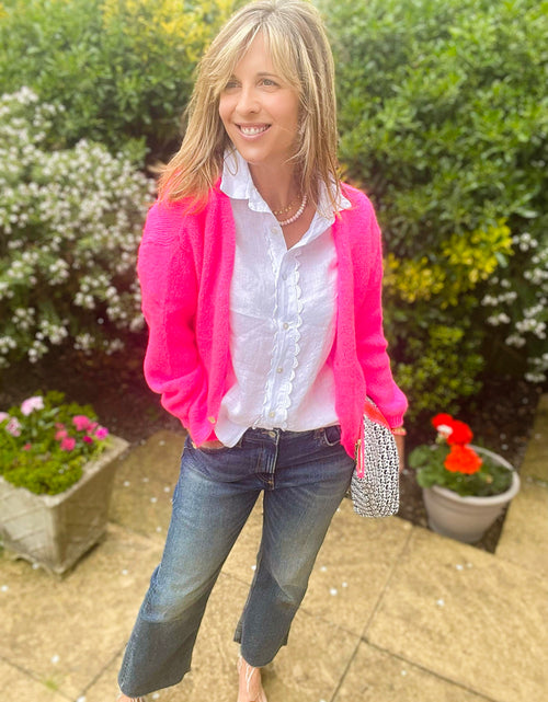 Load image into Gallery viewer, Neon Pink Cardi
