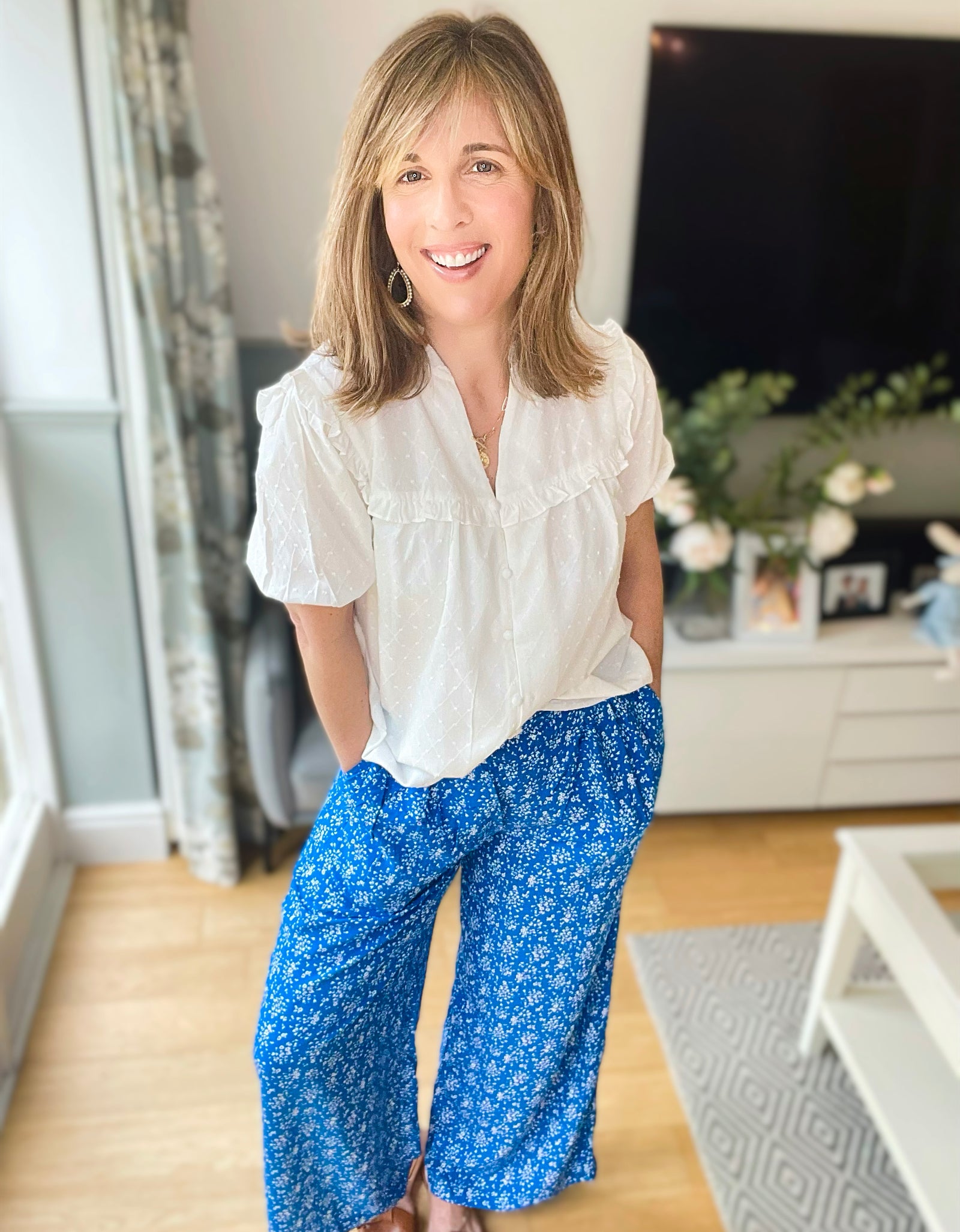 Blue Relaxed Trousers