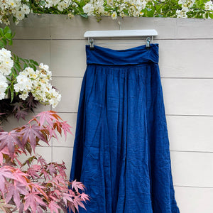Navy Maxi Skirt